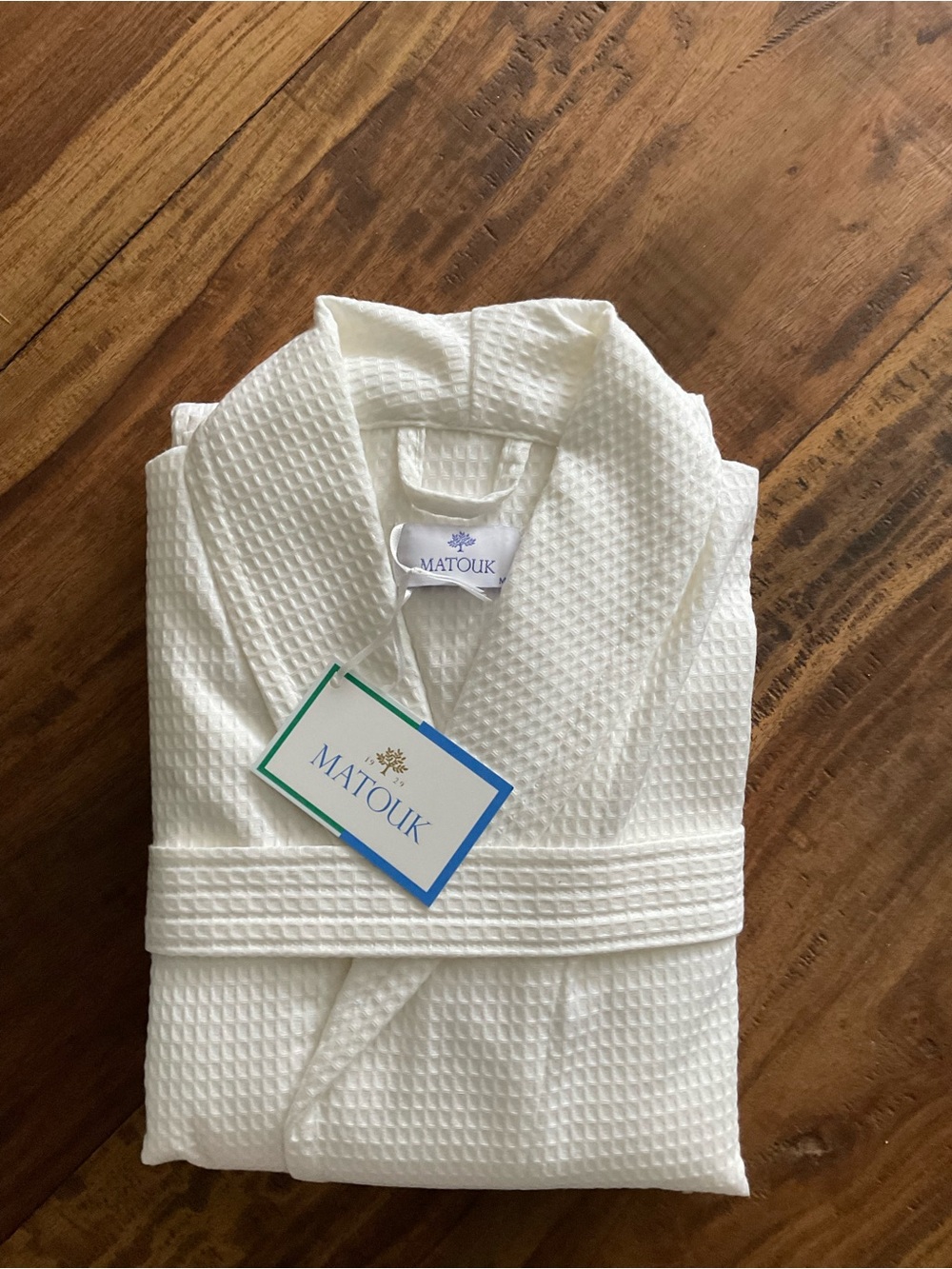 Matouk White Waffle Bathrobe